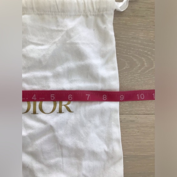DIOR Drawstring Dust Bag storage bag travel bag Gold Logo - - Picture 3 of 4